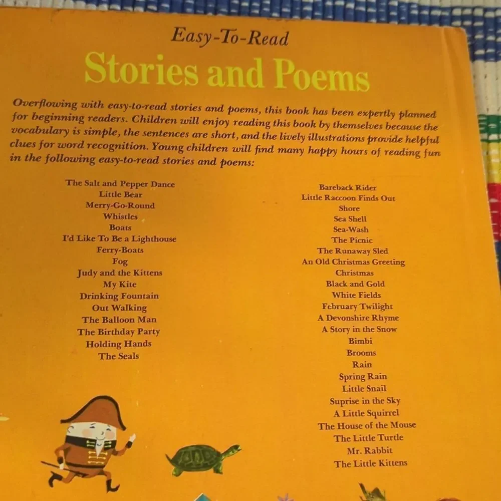 Vintage 50s children's  Golden‎ Book Stories and Poems vintage book